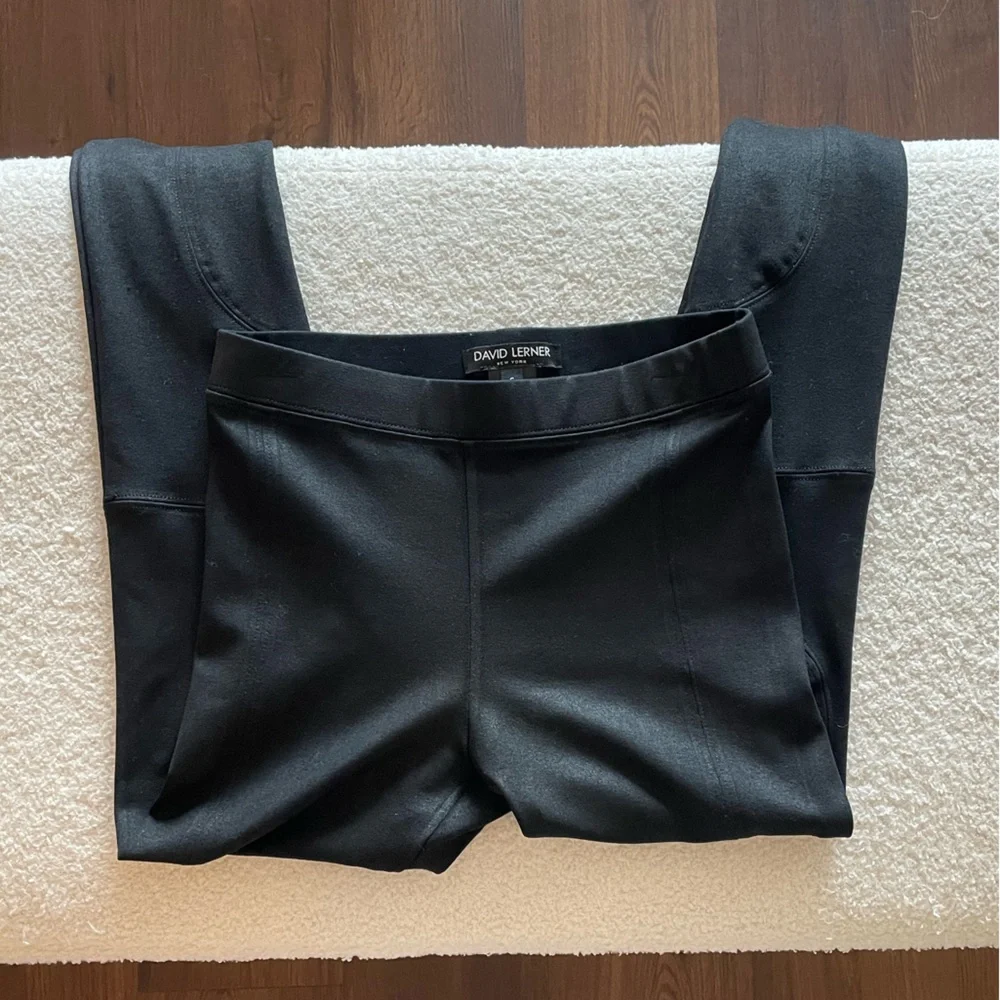 David Lerner Faux Leather Biker Leggings with Ankle Zip  - Women’s Size S - Picture 5 of 13